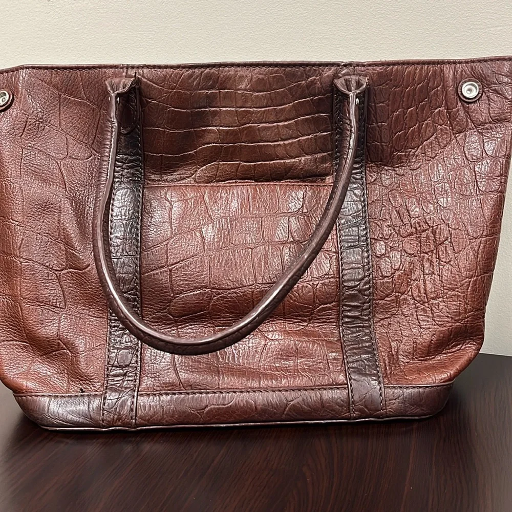 Margot leather tote Brown - Picture 3 of 11